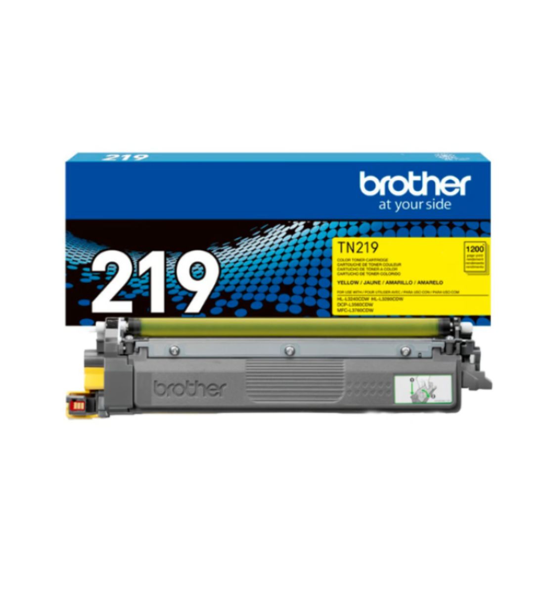 PACK 4 COLORES BROTHER TN-219 NEGRO, CYAN, MAGENTA, AMARILLO ORIGINALES - 5