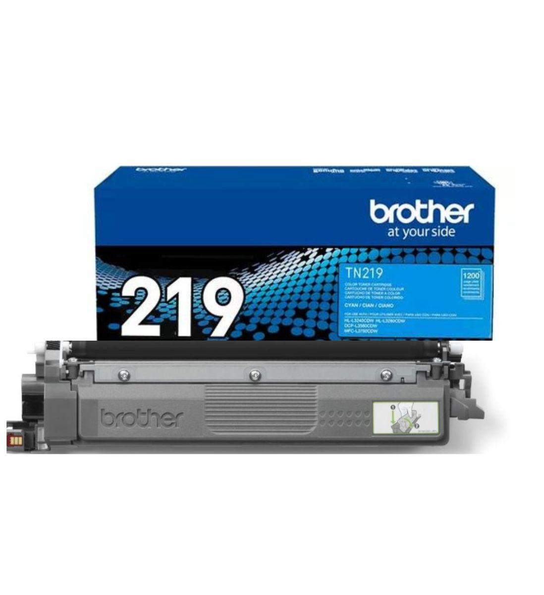 TONER BROTHER TN-219C CYAN ORIGINAL ALTO RENDIMIENTO - 1