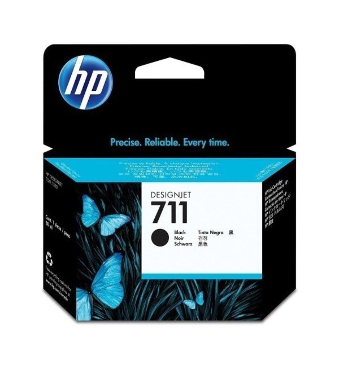 TINTA HP 711 NEGRO CZ129A BOTELLA ORIGINAL 38 ML - 1