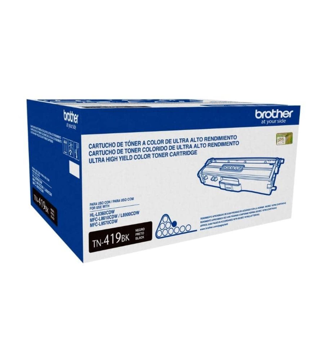 TONER BROTHER TN-419 NEGRO ORIGINAL ALTO RENDIMIENTO - 2