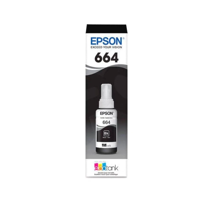 BOTELLA DE TINTA EPSON T664 NEGRO T664120 - 2