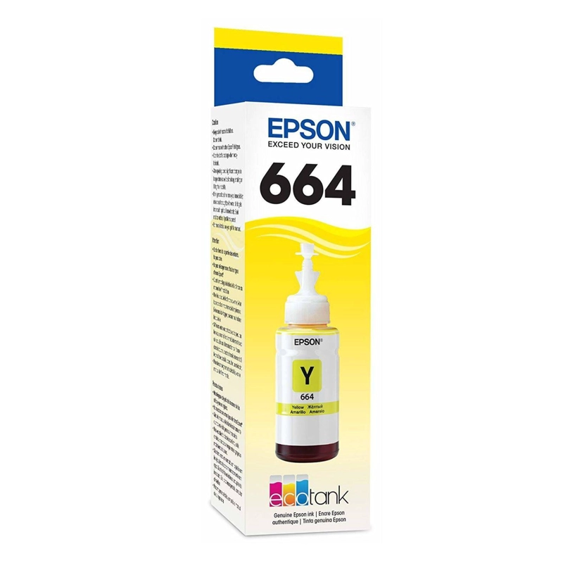 BOTELLA DE TINTA EPSON T664 COLOR AMARILLO - 1