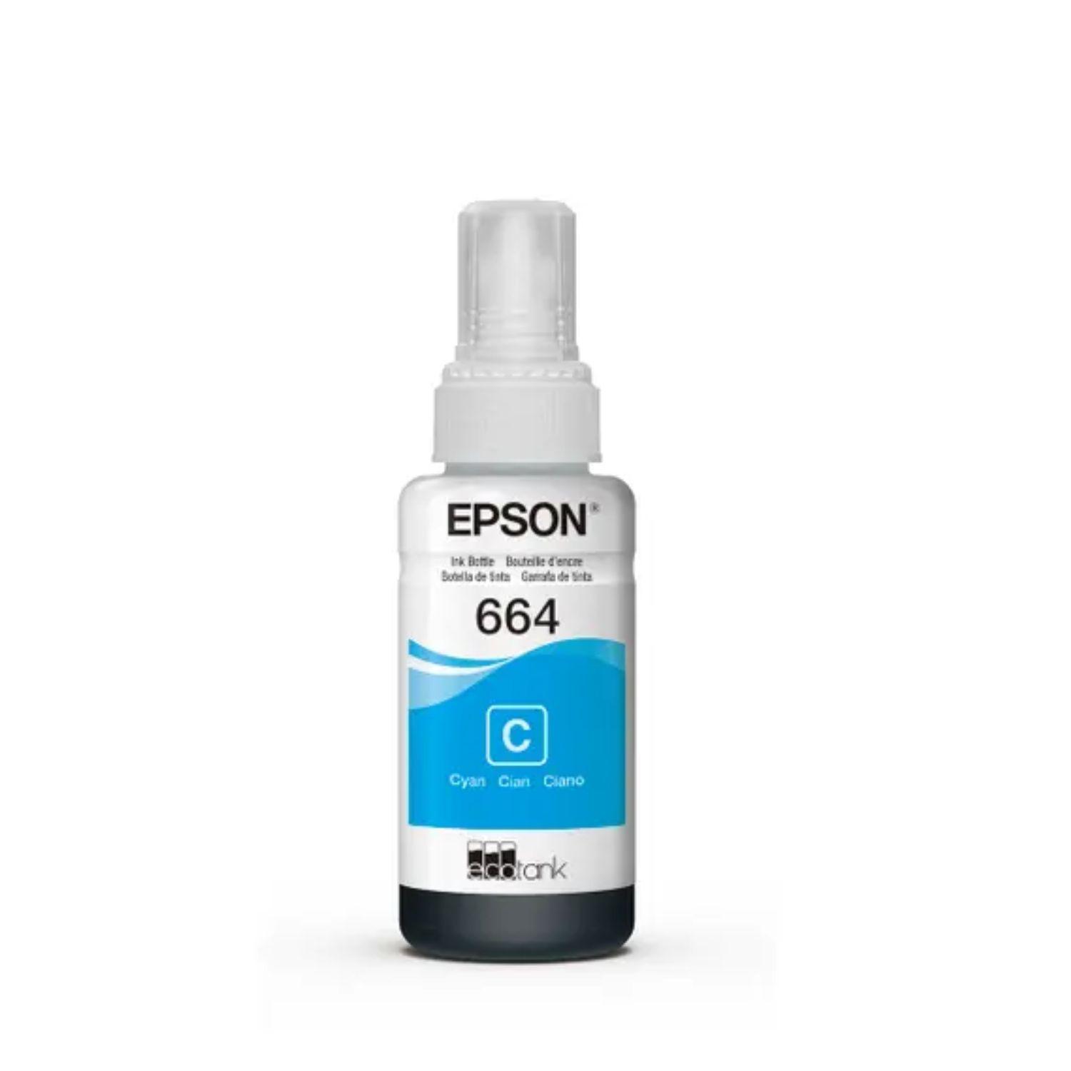 TINTA EPSON T664 CIAN BOTELLA ORIGINAL 70 ML - 2