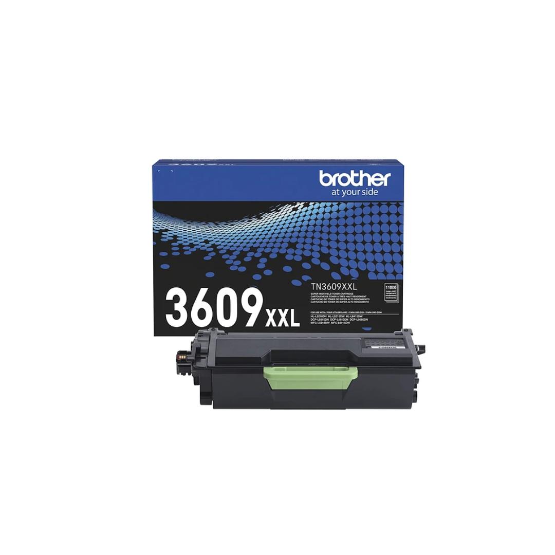 TONER BROTHER TN-3609XXL NEGRO ORIGINAL EXTRA ALTO RENDIMIENTO - 1