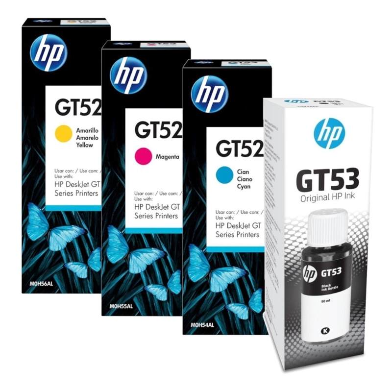 HP GT53 GT52 BK,C,M,Y ORIGINALES - 1