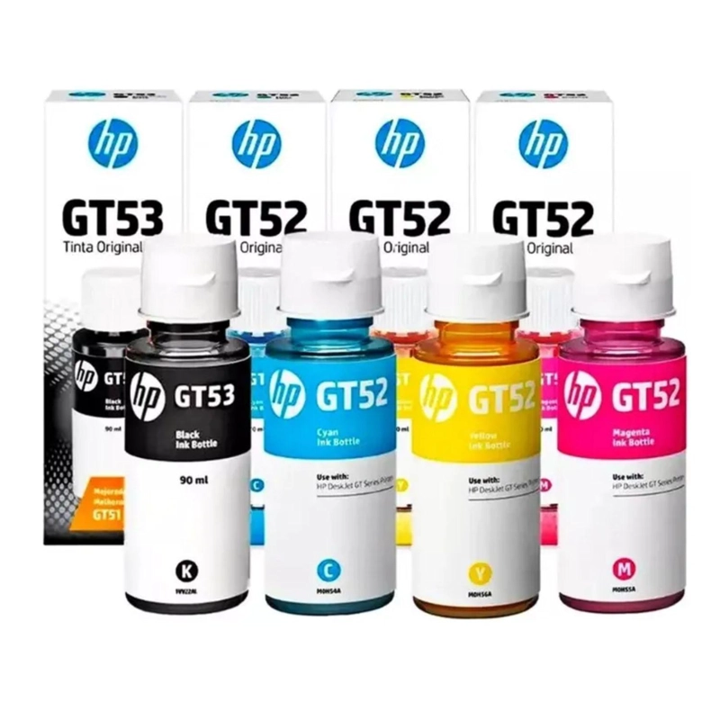HP GT53 GT52 BK,C,M,Y ORIGINALES - 4