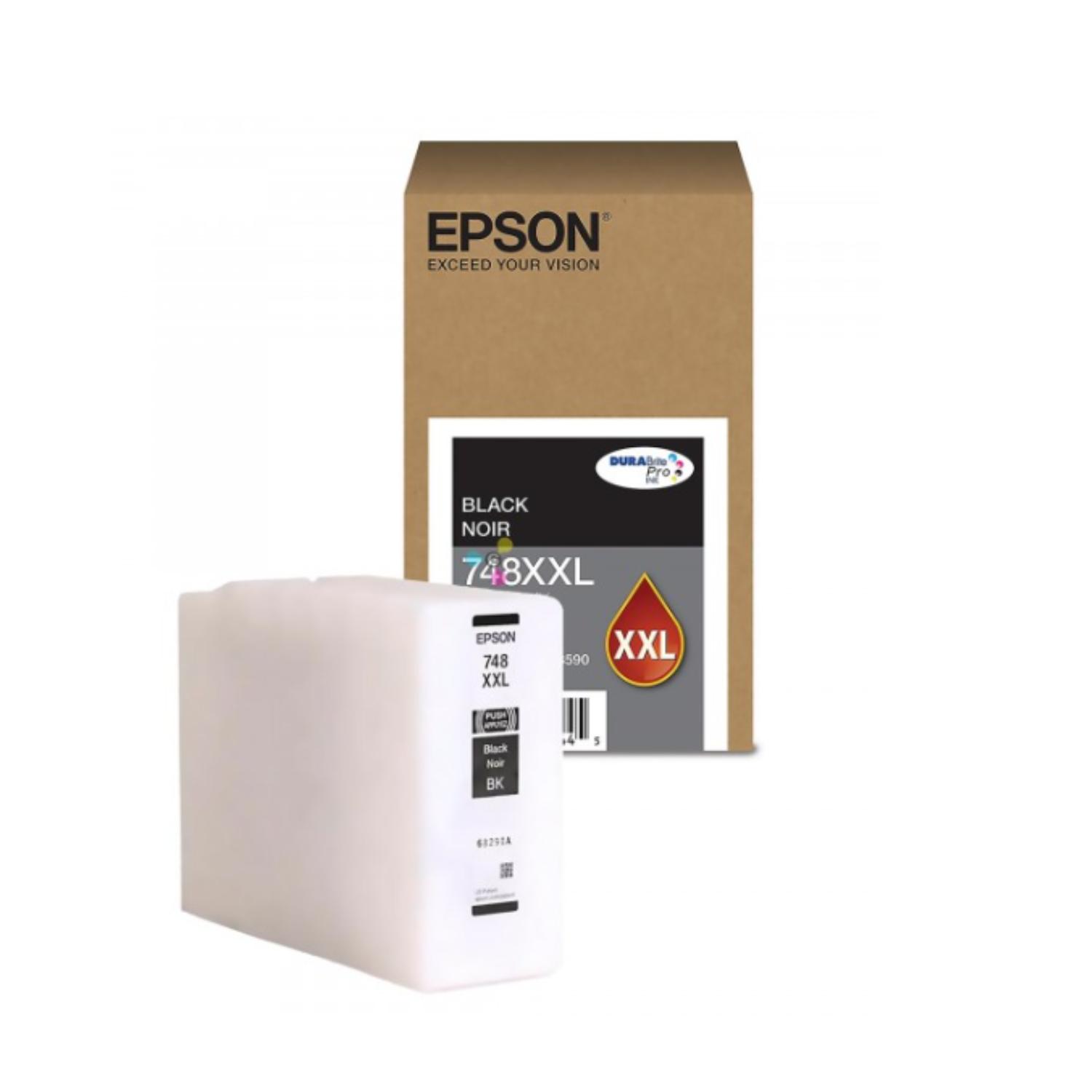 TINTA EPSON T748 XXL NEGRO ORIGINAL PARA IMPRESORAS WORKFORCE PRO - 3