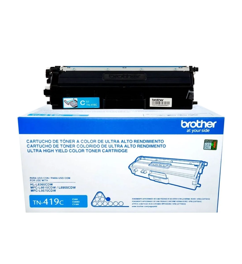TONER BROTHER TN-419C CYAN ORIGINAL ALTO RENDIMIENTO 6.500 PAGINAS - 2