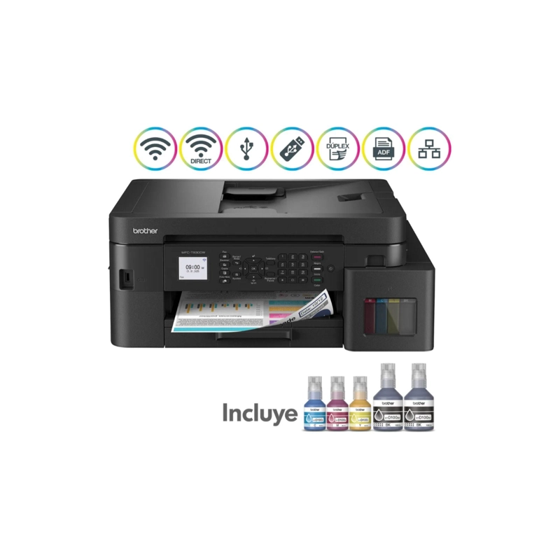 BROTHER MFC-T930DW IMPRESORA MULTIFUNCION IMPRIME COPIA ESCANER FAX - 4