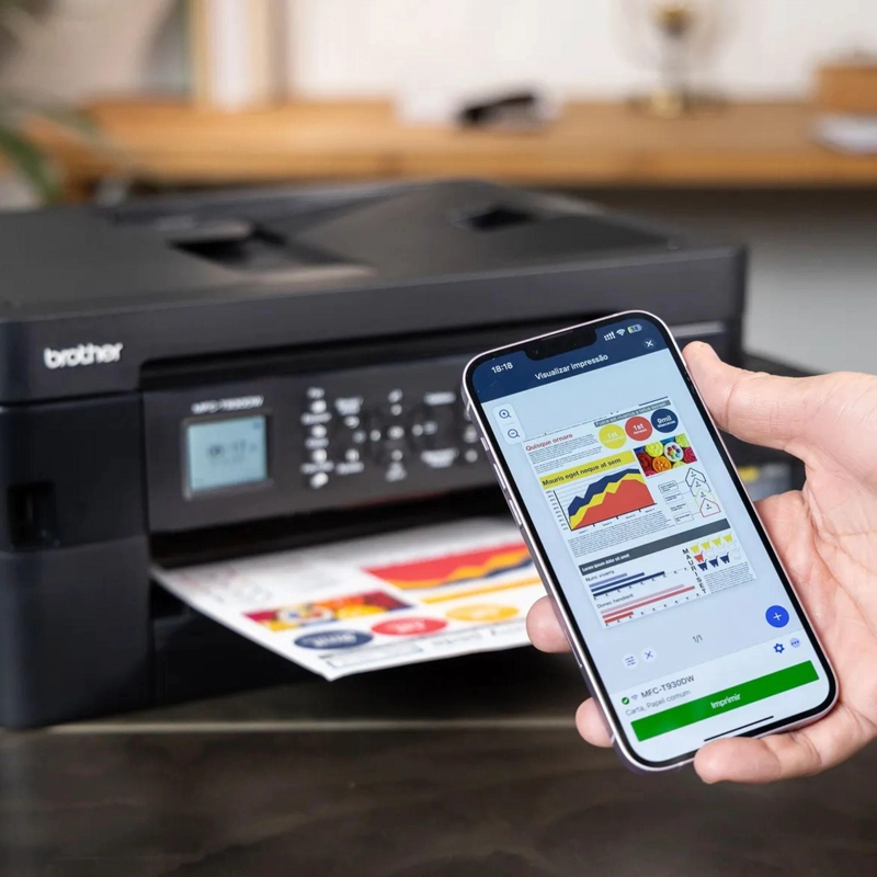 BROTHER MFC-T930DW IMPRESORA MULTIFUNCION IMPRIME COPIA ESCANER FAX - 5