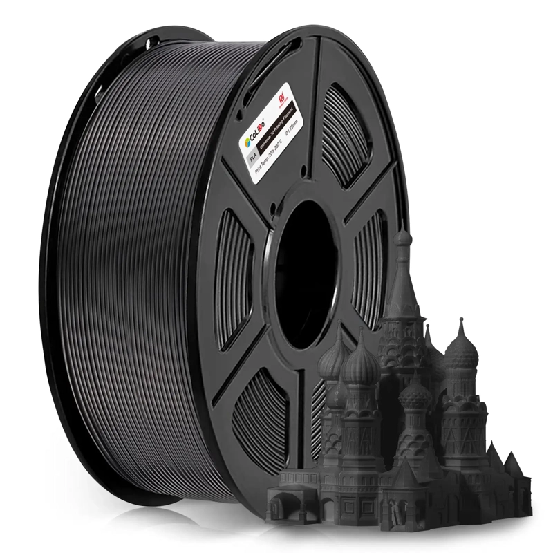 FILAMENTO COLIDO PLA+ BLACK 1.75 MM 1 KG - 1