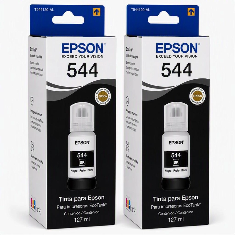 PACK 2 TINTAS EPSON T544 NEGRO ORIGINAL - 1
