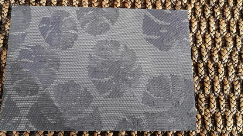 SET DE 6 INDIVIDUALES LIMPIABLES HOJA BEIGE - 4