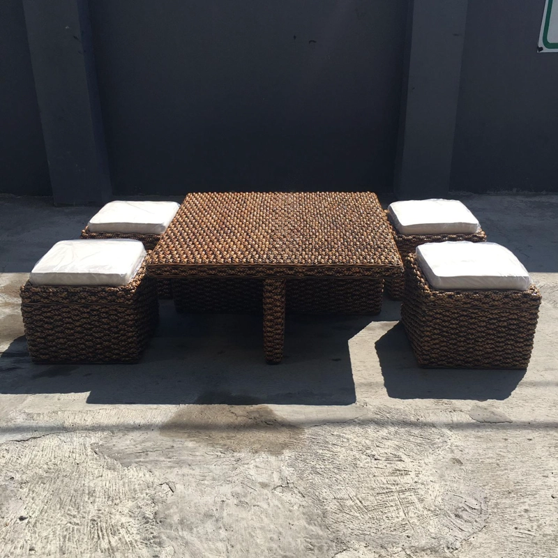 JUEGO DE TERRAZA KUTA RATTAN NATURAL JACYNTO 3 CUERPOS - 3