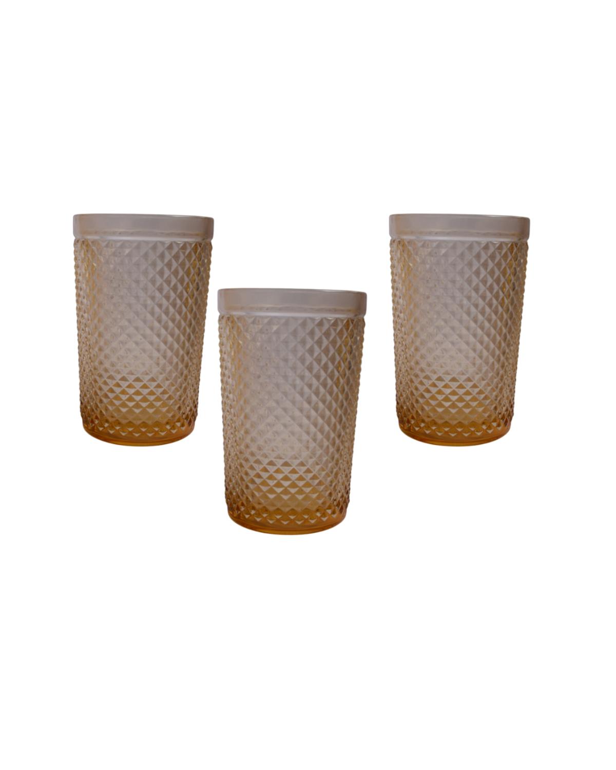 6 VASOS CATEDRA NARANJO - 1