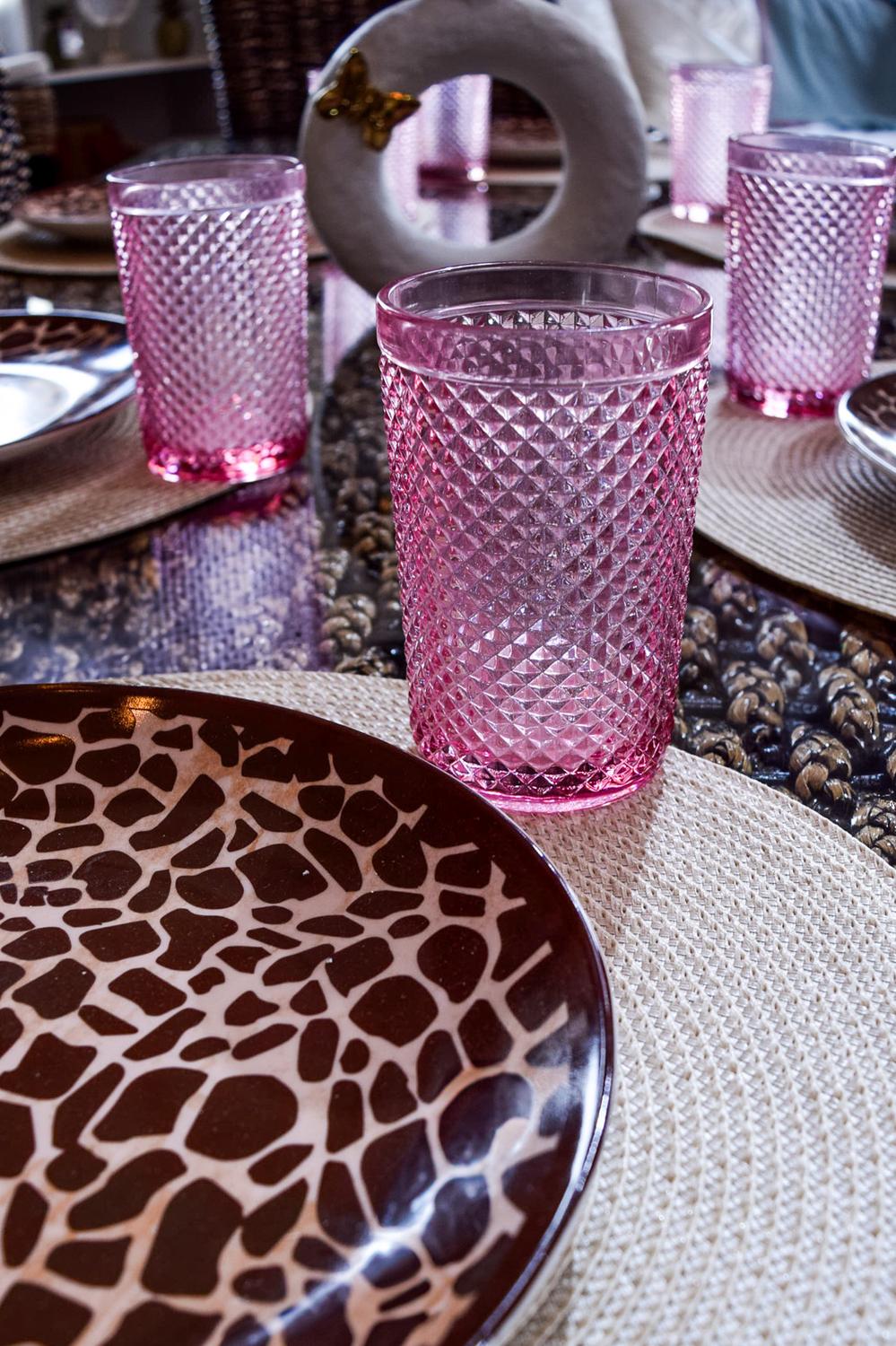 6 VASOS CATEDRA ROSADO - 2