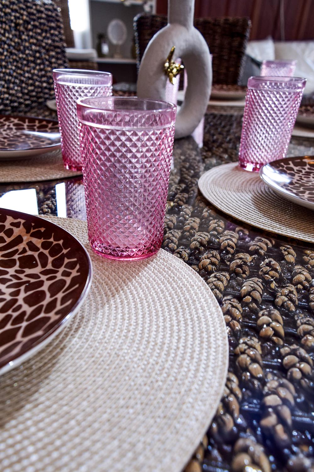 6 VASOS CATEDRA ROSADO - 3