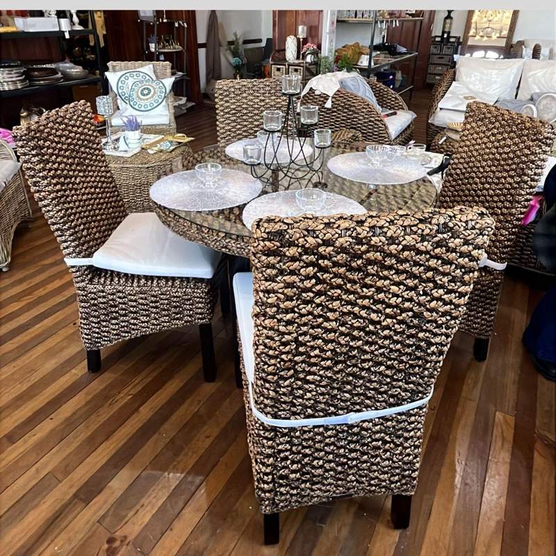 COMEDOR RODONDO RATTAN NATURAL 4 PERSONAS - 4