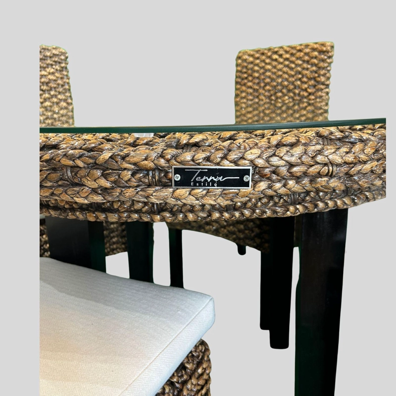 COMEDOR RODONDO RATTAN NATURAL 4 PERSONAS - 8