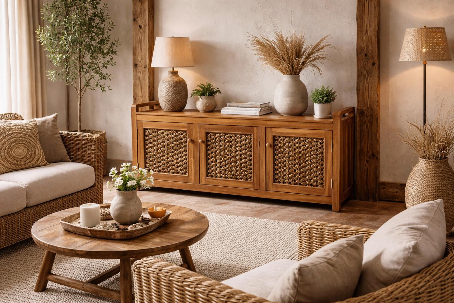 ARRIMO RACK RATTAN NATURAL - 4