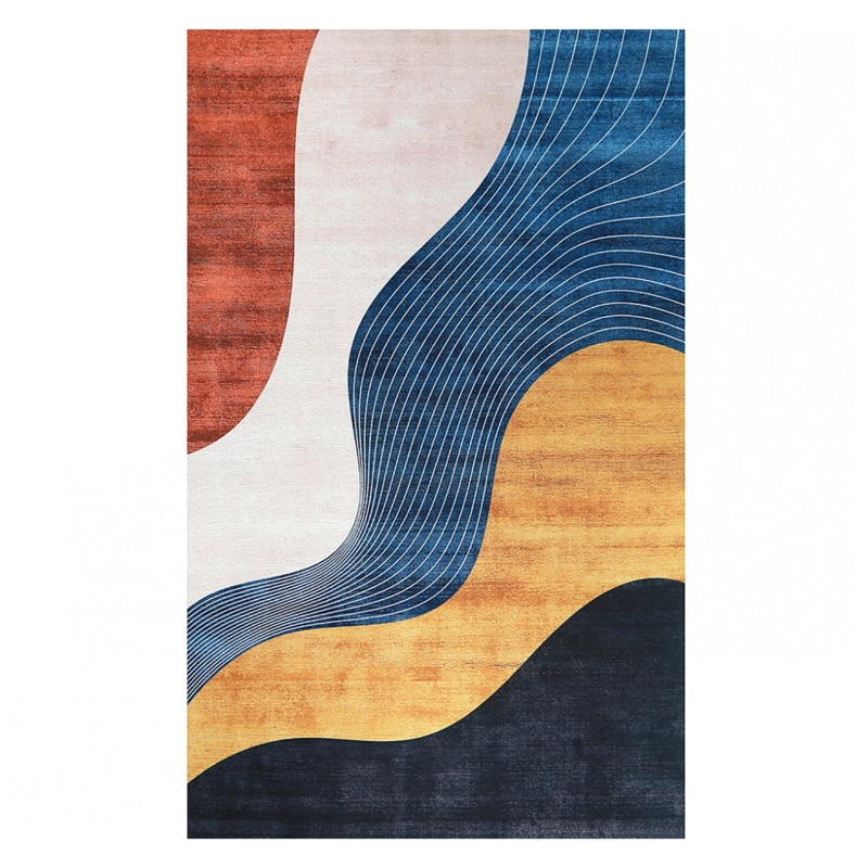 ALFOMBRA DE PISO 200X300 CM TEXTURA SUAVE PIEL DE DURAZNO BASE ANTIDESLIZANTE - 3