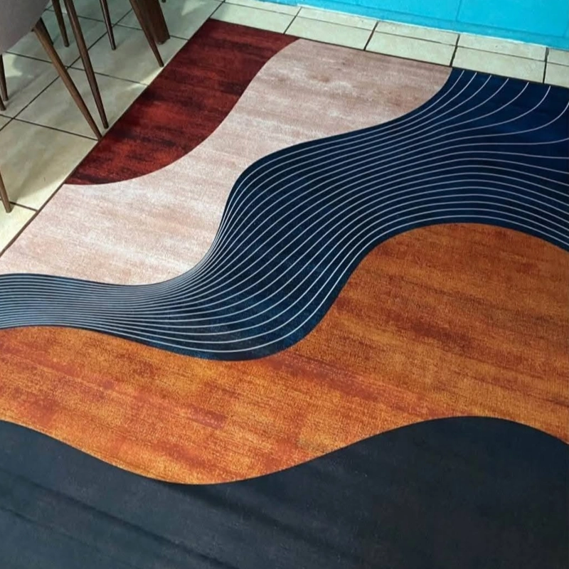 ALFOMBRA DE PISO 200X300 CM TEXTURA SUAVE PIEL DE DURAZNO BASE ANTIDESLIZANTE - 4