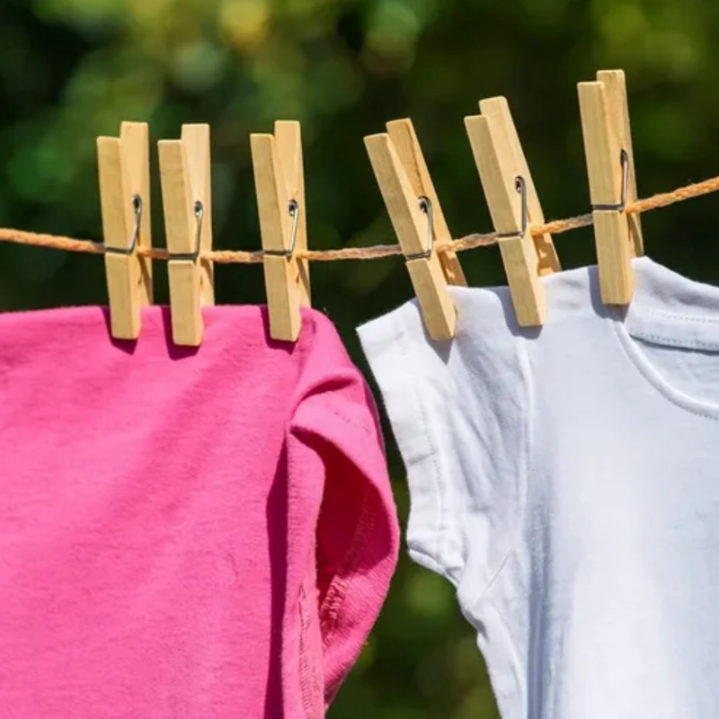 PINZAS DE ROPA MADERA BAMBU PACK X 20 UNIDADES RESISTENTES - 1
