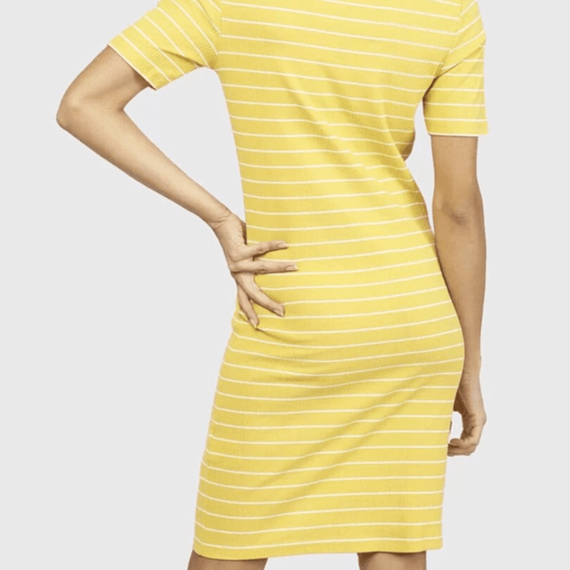 VESTIDO AJUSTADO MUJER JACQUELINE DE YONG AMARILLO - 2