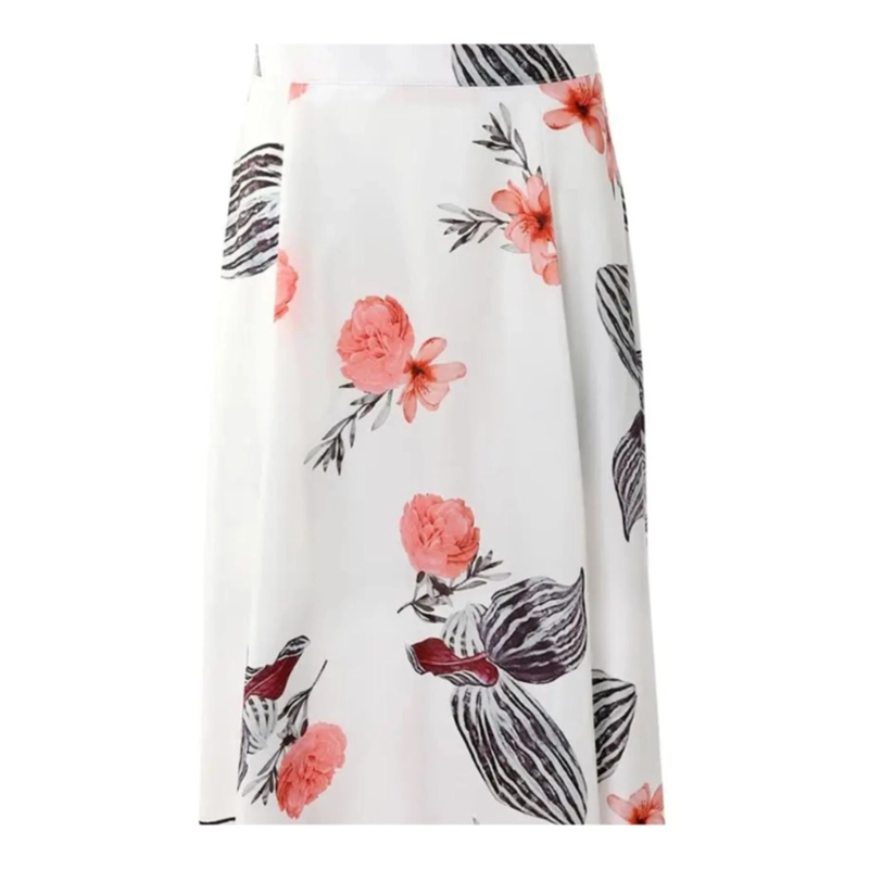 CONJUNTO MUJER BLUSA CROP UNICOLOR Y FALDA ESTAMPADA BOHEMIO - 3