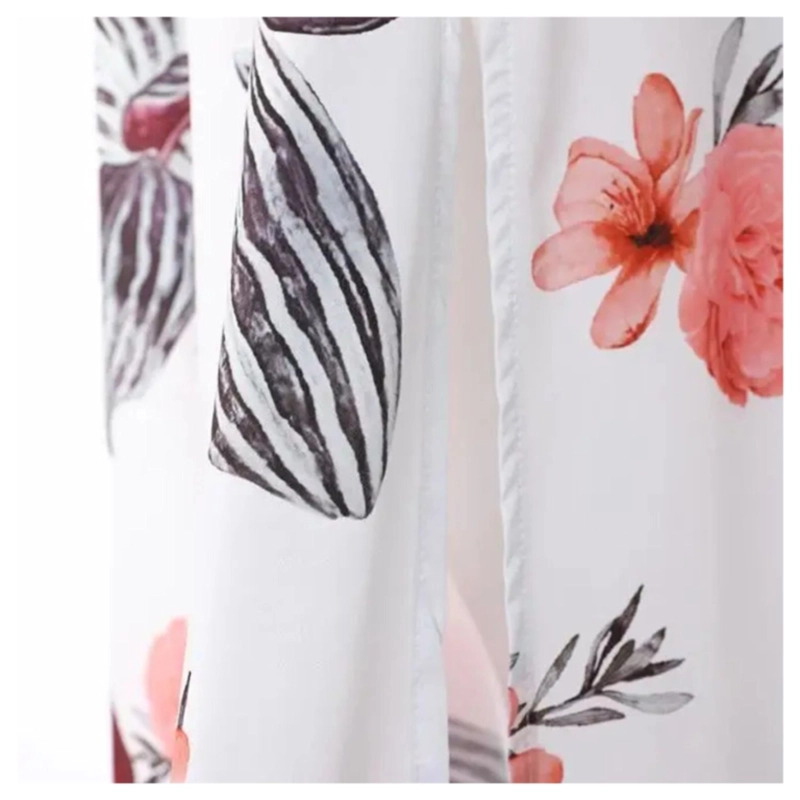 CONJUNTO MUJER BLUSA CROP UNICOLOR Y FALDA ESTAMPADA BOHEMIO - 4