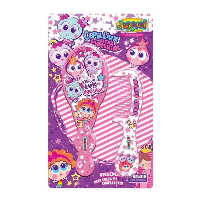 SET INFANTIL DISTROLLER CEPILLO Y PEINETA PARA CABELLO - 4