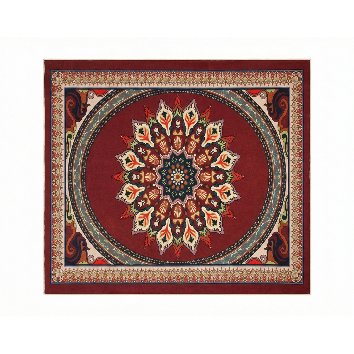 ALFOMBRA ANTIDESLIZANTE HOGAR 180X200 CM DECORATIVA INTERIOR - 5