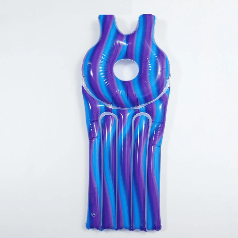 FLOTADOR INFLABLE TIPO TABLA COLCHONETA PISCINA Y PLAYA 180X57 CM AZUL - 3