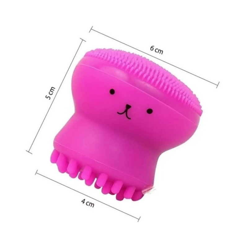 PACK 3 CEPILLOS FACIALES SILICONA DISEÑO PULPO EXFOLIANTE LIMPIEZA - 2
