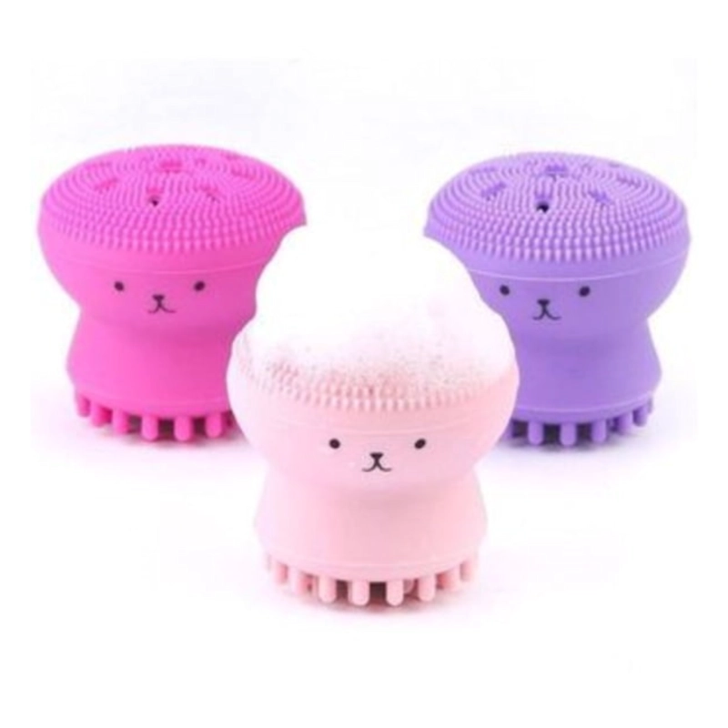 PACK 3 CEPILLOS FACIALES SILICONA DISEÑO PULPO EXFOLIANTE LIMPIEZA - 3