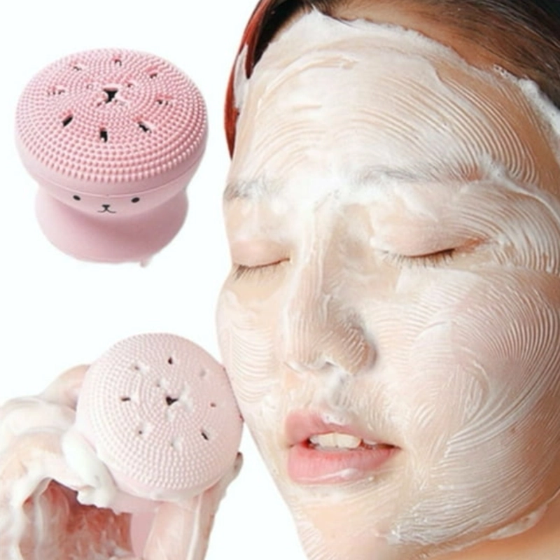 PACK 3 CEPILLOS FACIALES SILICONA DISEÑO PULPO EXFOLIANTE LIMPIEZA - 8