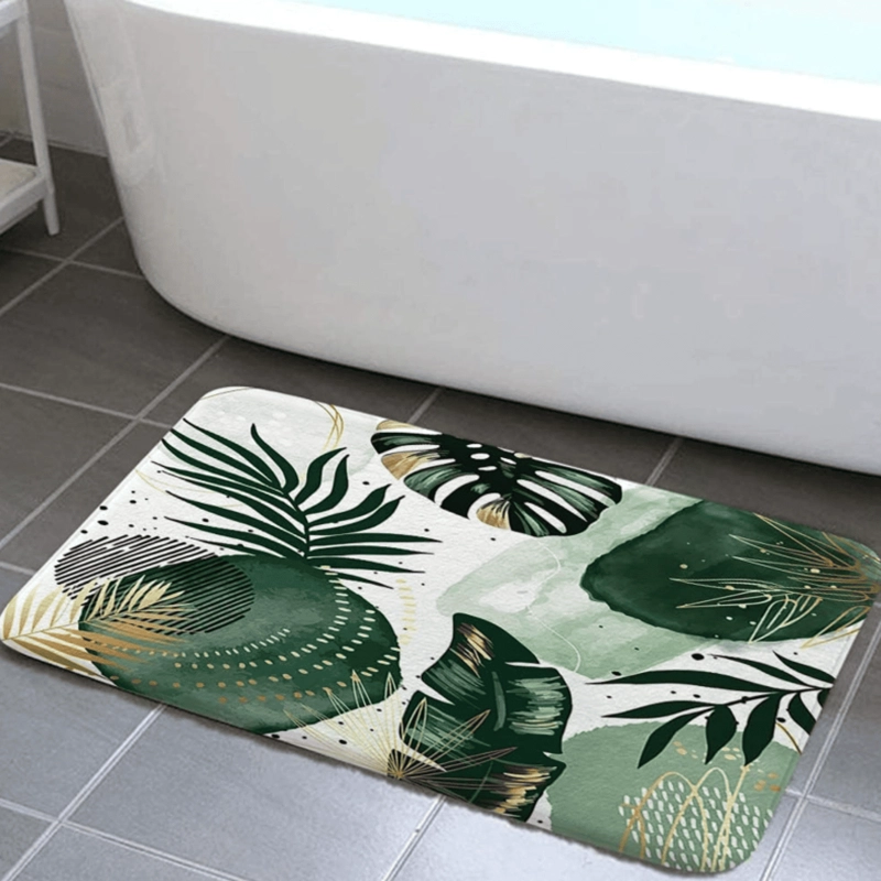 SET JUEGO DE BAÑO 4 PIEZAS CON CORTINA ALFOMBRA Y ACCESORIOS - 2