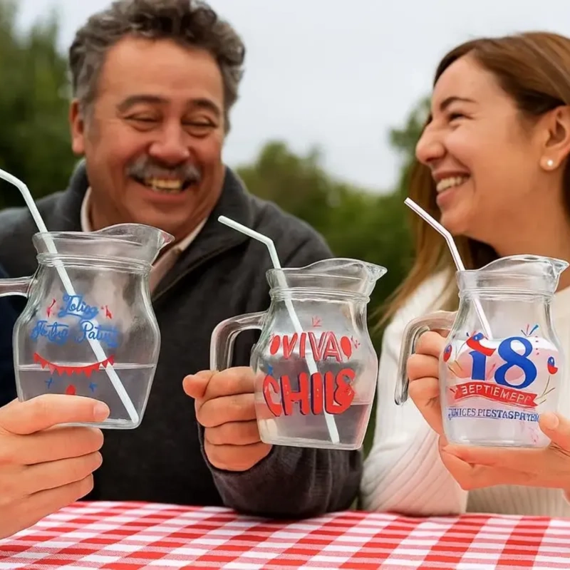 JARRA LORITO DE VIDRIO 500 ML PARA TERREMOTO FIESTAS PATRIAS - 11