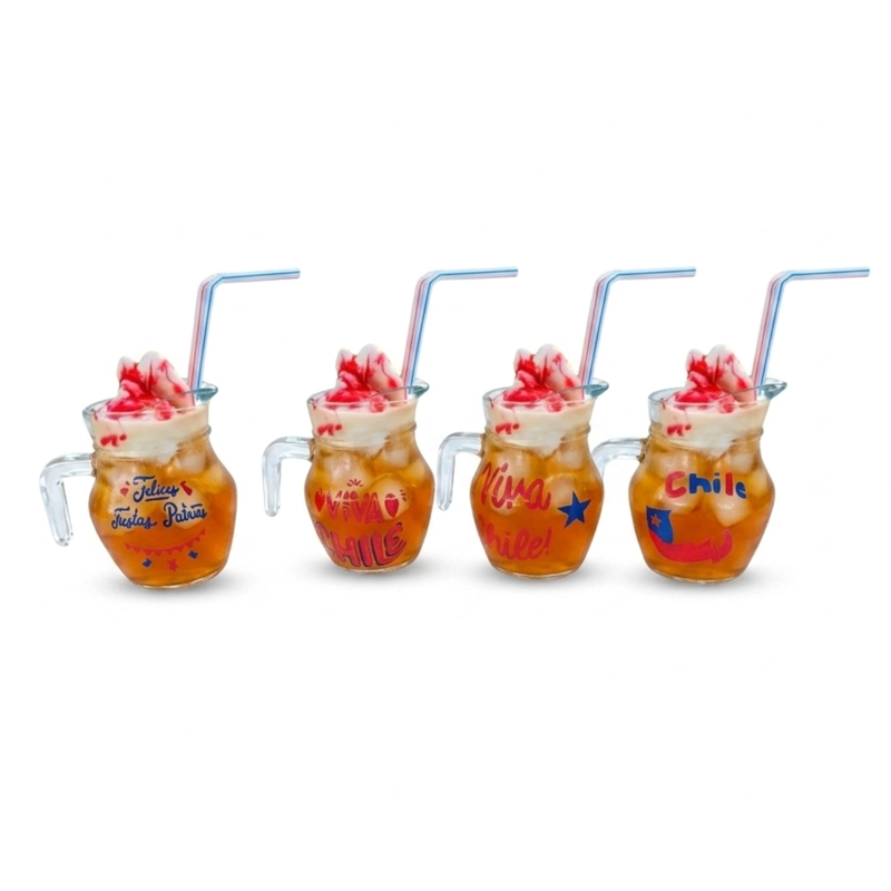 JARRA LORITO DE VIDRIO 500 ML PARA TERREMOTO FIESTAS PATRIAS - 8