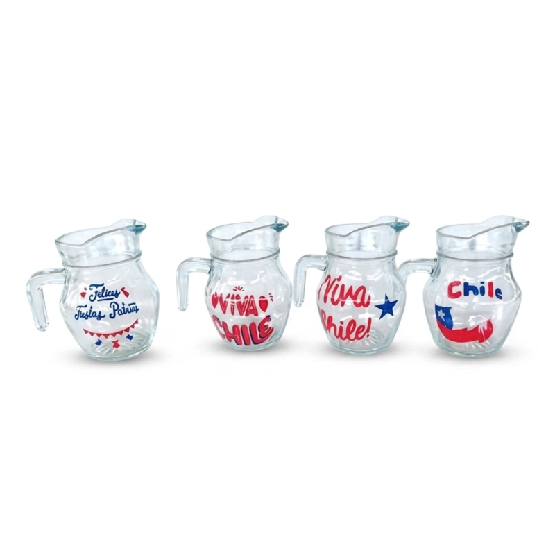 PACK 4 JARRAS LORITO DE VIDRIO 500 ML PARA TERREMOTO Y FIESTAS PATRIAS - 7