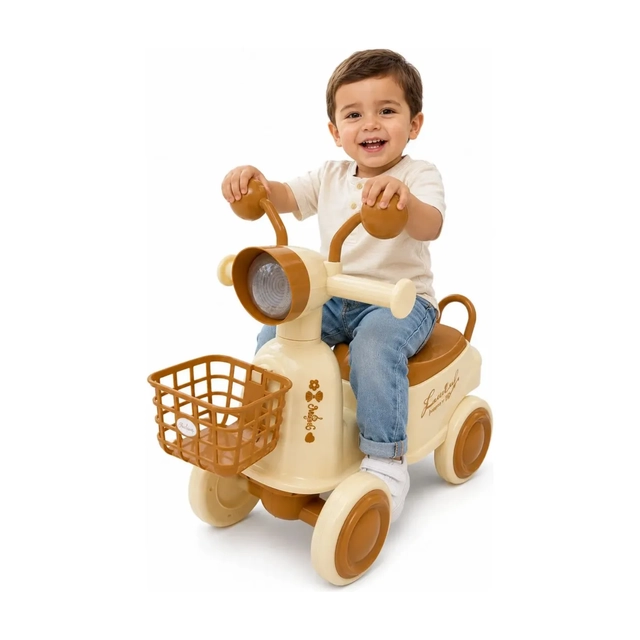 CORREPASILLOS INFANTIL TIPO SCOOTER CON CANASTO Y LUCES SONIDO - 5