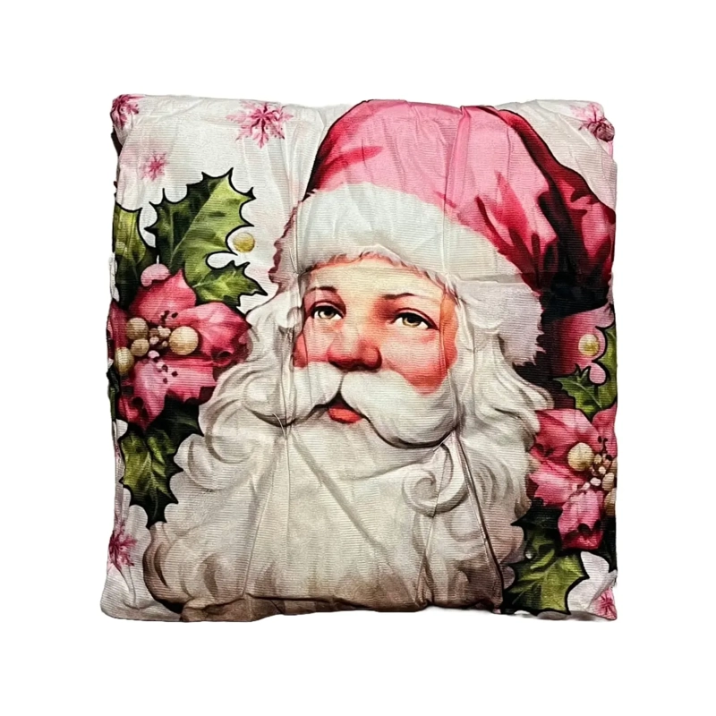 SET 6 COJINES DE SILLA NAVIDEÑOS ACOLCHADOS 45X45 CM PERSONAJES - 1