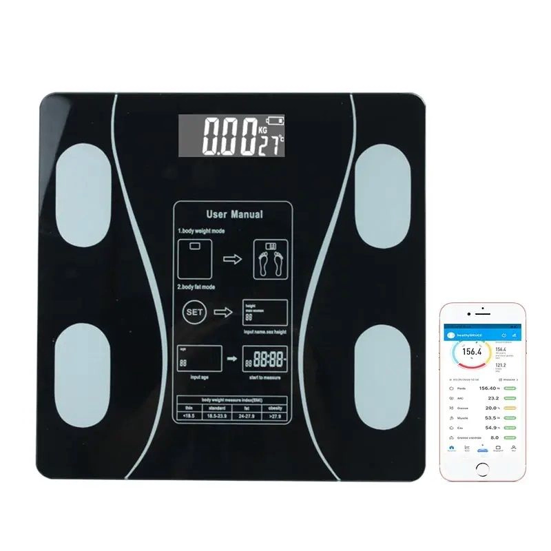 PESA DIGITAL AVANZADA 180KG 79 ANALISIS COMPOSICION CORPORAL BLUETOOTH - 1