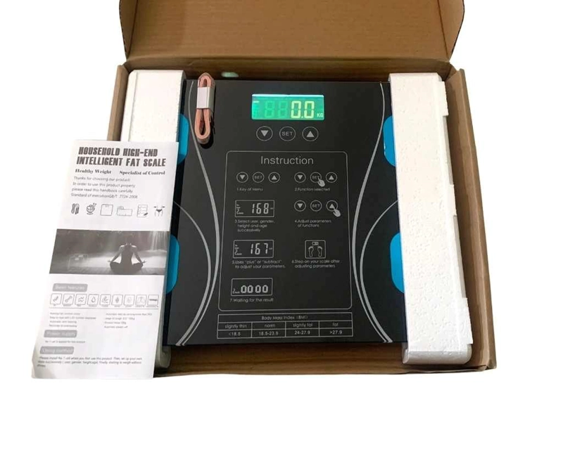 PESA DIGITAL AVANZADA 180KG 79 ANALISIS COMPOSICION CORPORAL BLUETOOTH - 6