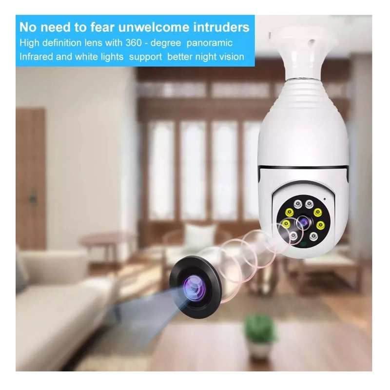 CAMARA INTELIGENTE WIFI VISION PANORAMICA 360° CONTROL REMOTO VISION NOCTURNA DETECCION MOVIMIENTO - 5