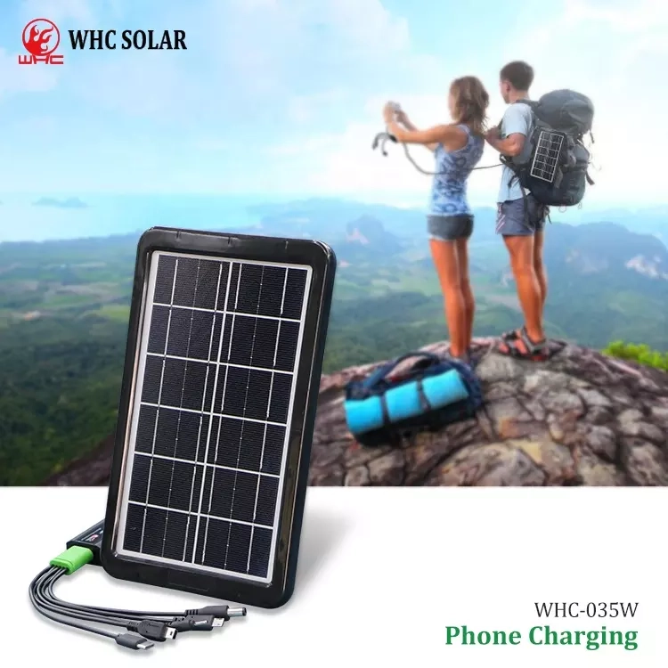 PANEL SOLAR PORTÁTIL CARGADOR MÚLTIPLE 35W - 2