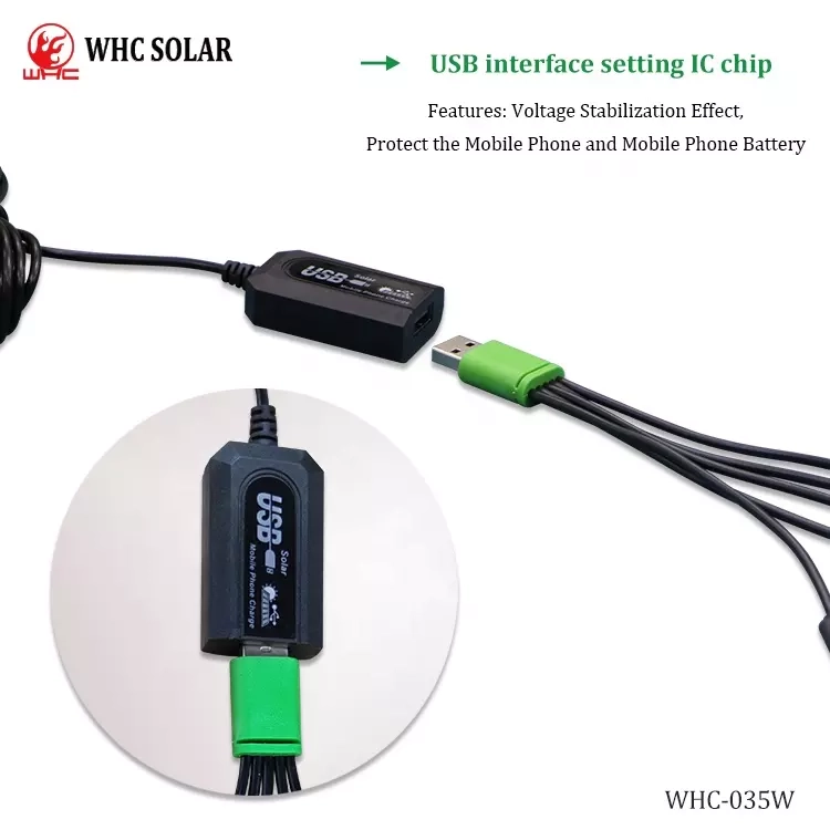 PANEL SOLAR PORTÁTIL CARGADOR MÚLTIPLE 35W - 3