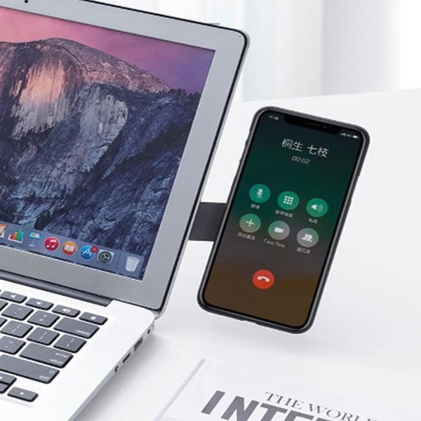 GENÉRICO SOPORTE MAGNÉTICO DE TELÉFONO A NOTEBOOK, MACBOOK O TABLET