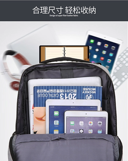 MOCHILA PARA LAPTOP IMPERMEABLE CON PUERTO USB 39 LITROS - 4