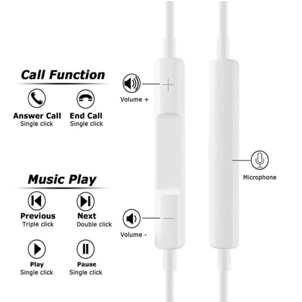 AUDÍFONOS MANOS LIBRES LIGHTNING EARPHONES IPHONE CONECTOR - 4